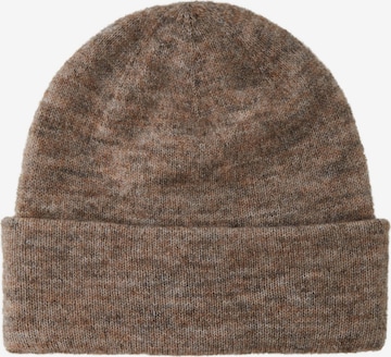 PIECES Beanie 'Janine' in Brown: front