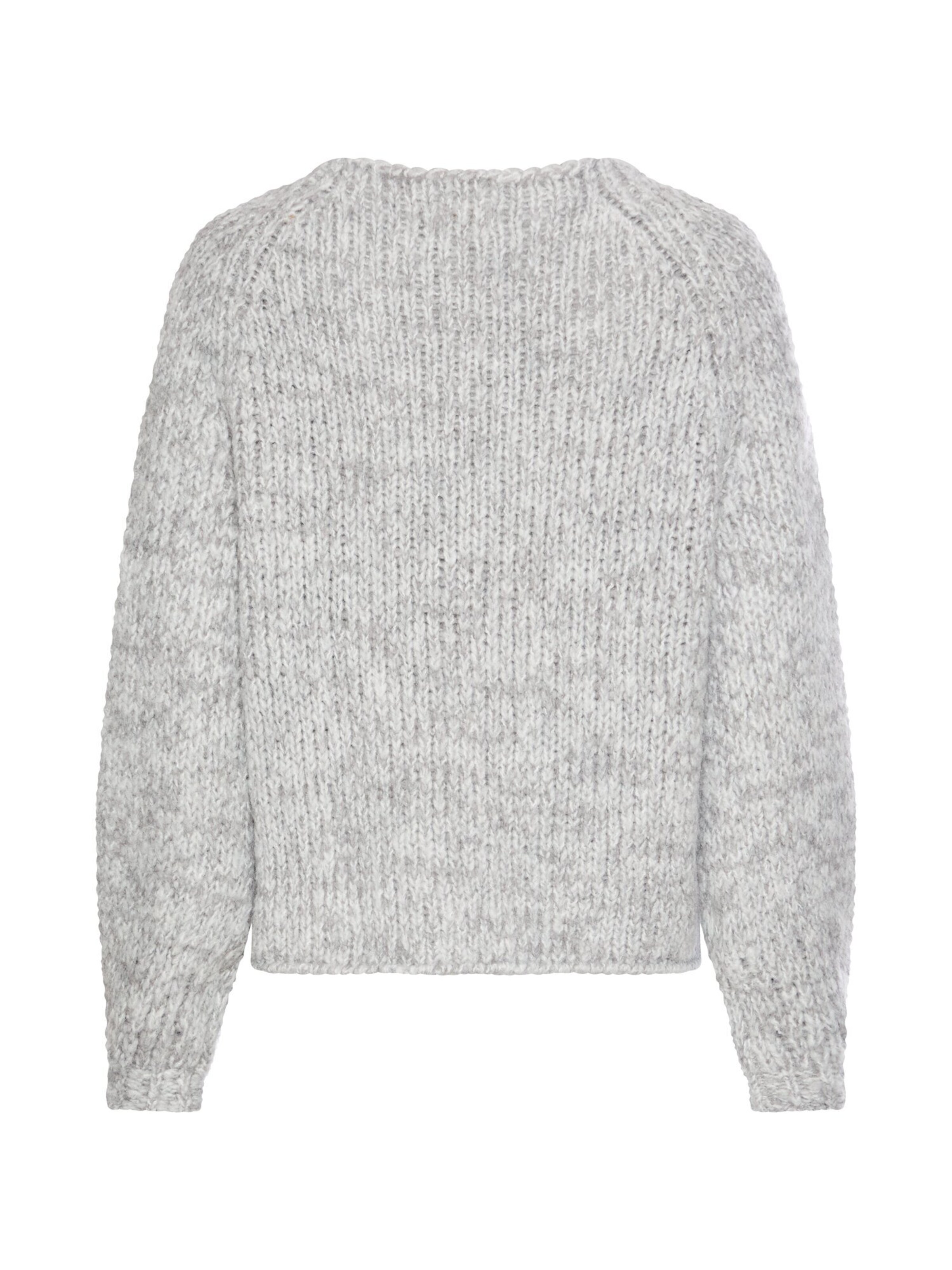CAMEL ACTIVE Strickpullover mit weiten Ärmeln in Grau