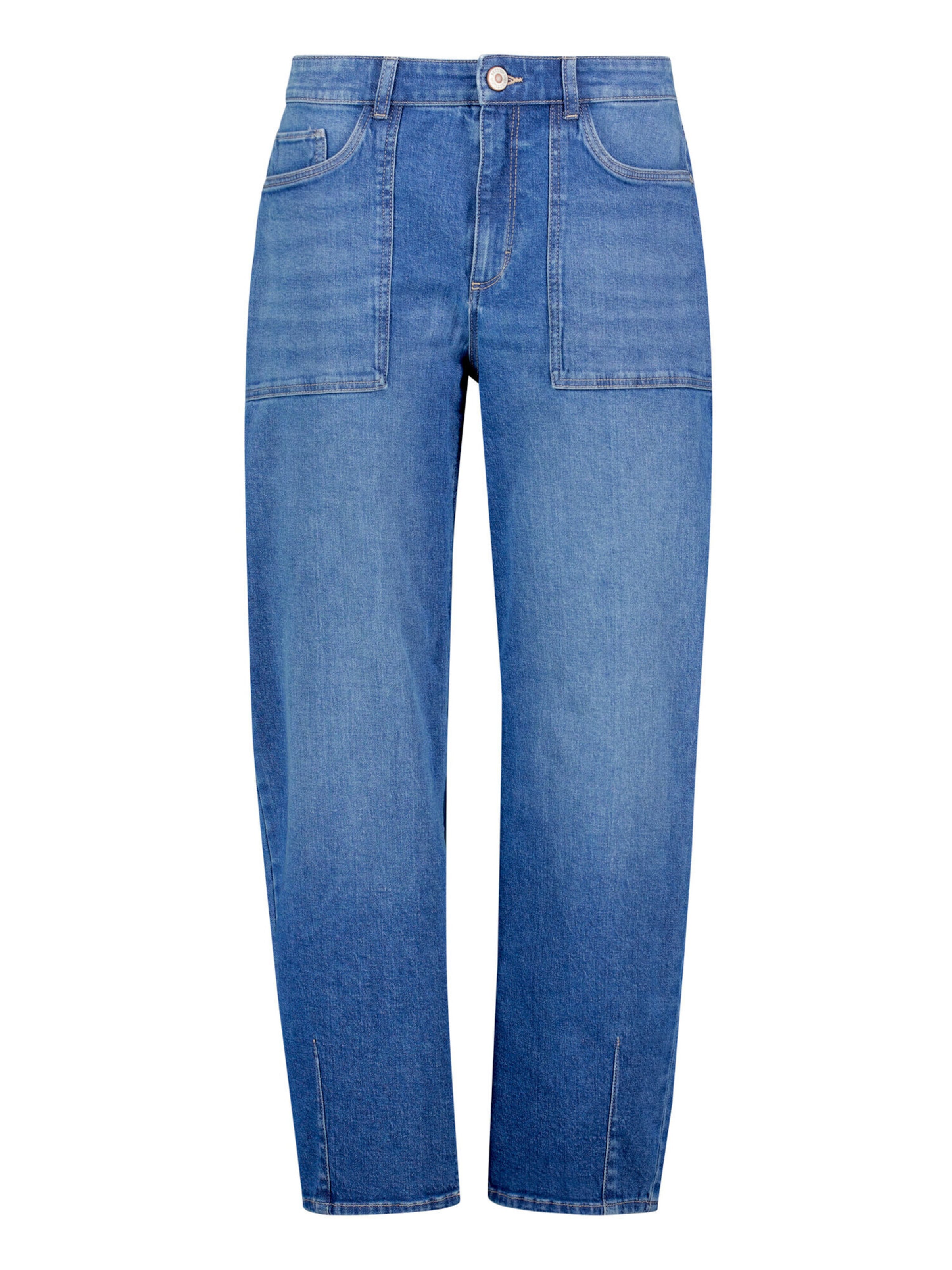 Coupe slim Jean Betty & Co en bleu : devant