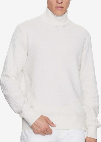 Pull-over ARMANI EXCHANGE en blanc : devant