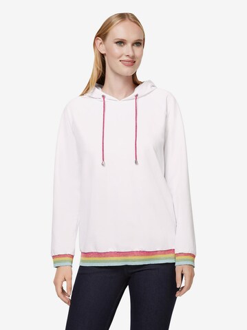 heine Sweatshirt in Wit: voorkant