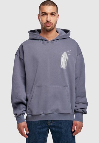 Merchcode Sweatshirt 'Halloween - Boo And Stuff ' in Blue: front