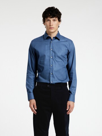 SELECTED Slim fit Overhemd 'SLHSOHO' in Blauw: voorkant