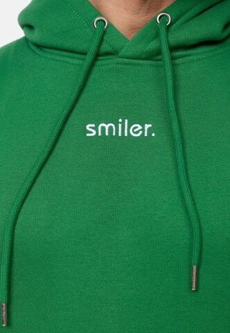 Sweat-shirt smiler. en vert