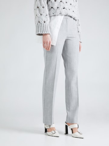 VILA Regular Pleated Pants 'SALA' in Grey: front