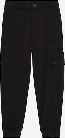 BOSS Alt kitsenev Püksid, värv must: eest vaates