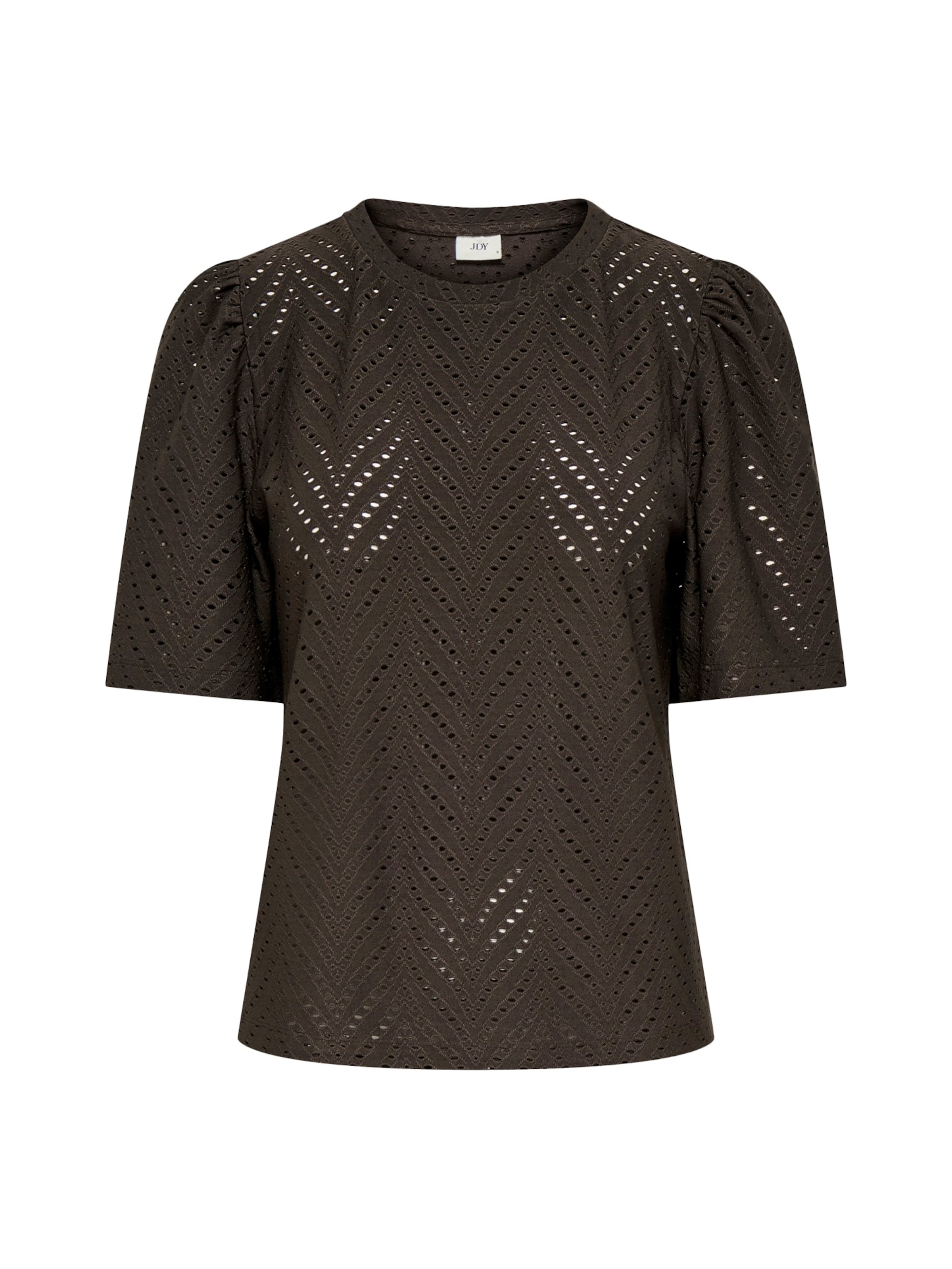 JDY T-shirt 'JDYCARLA CATHINKA' i brun: framsida