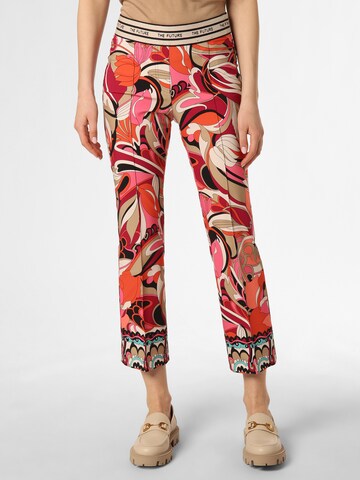 Cambio Regular Pleated Pants in Mixed colors: front