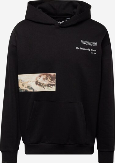 Only & Sons Sweatshirt 'APOH' em bege / castanho claro / preto / branco, Vista do produto