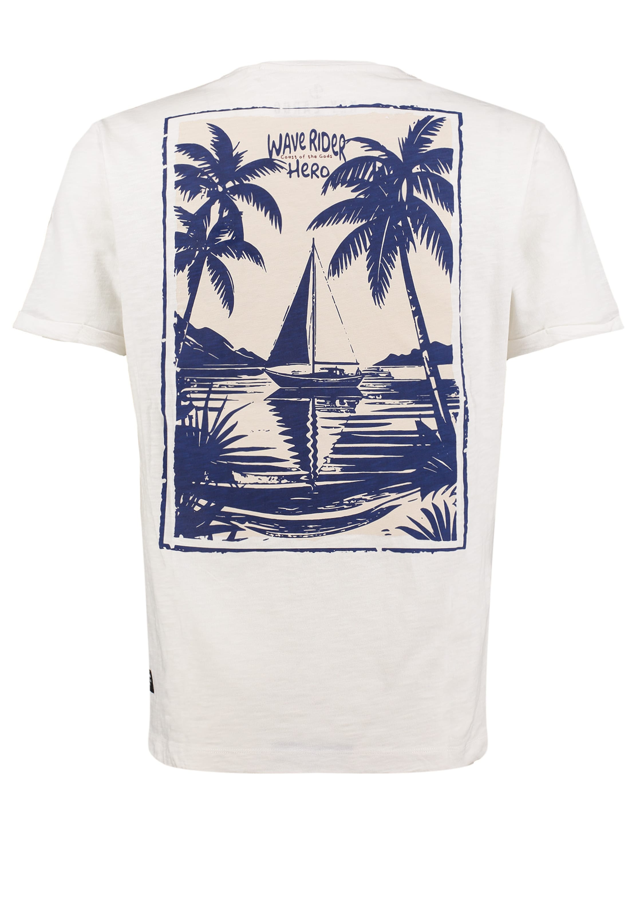 Key Largo T-Shirt 'KLHero' in Weiß: Vorderseite