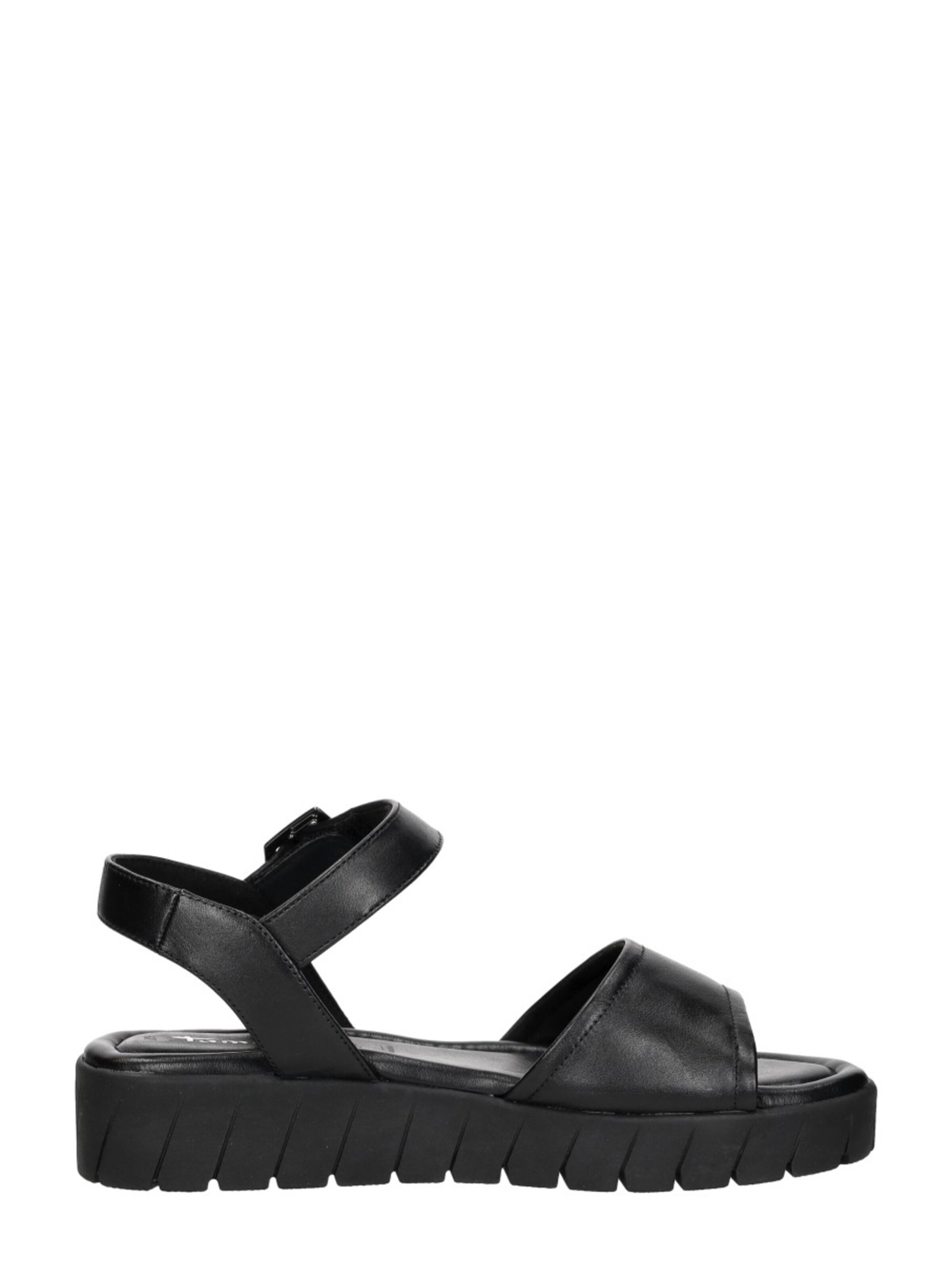 Tamaris Sandal 'Sandalen Plat' in Black