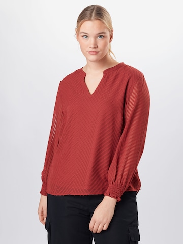 ABOUT YOU Curvy Blouse 'Judith' in Red: front
