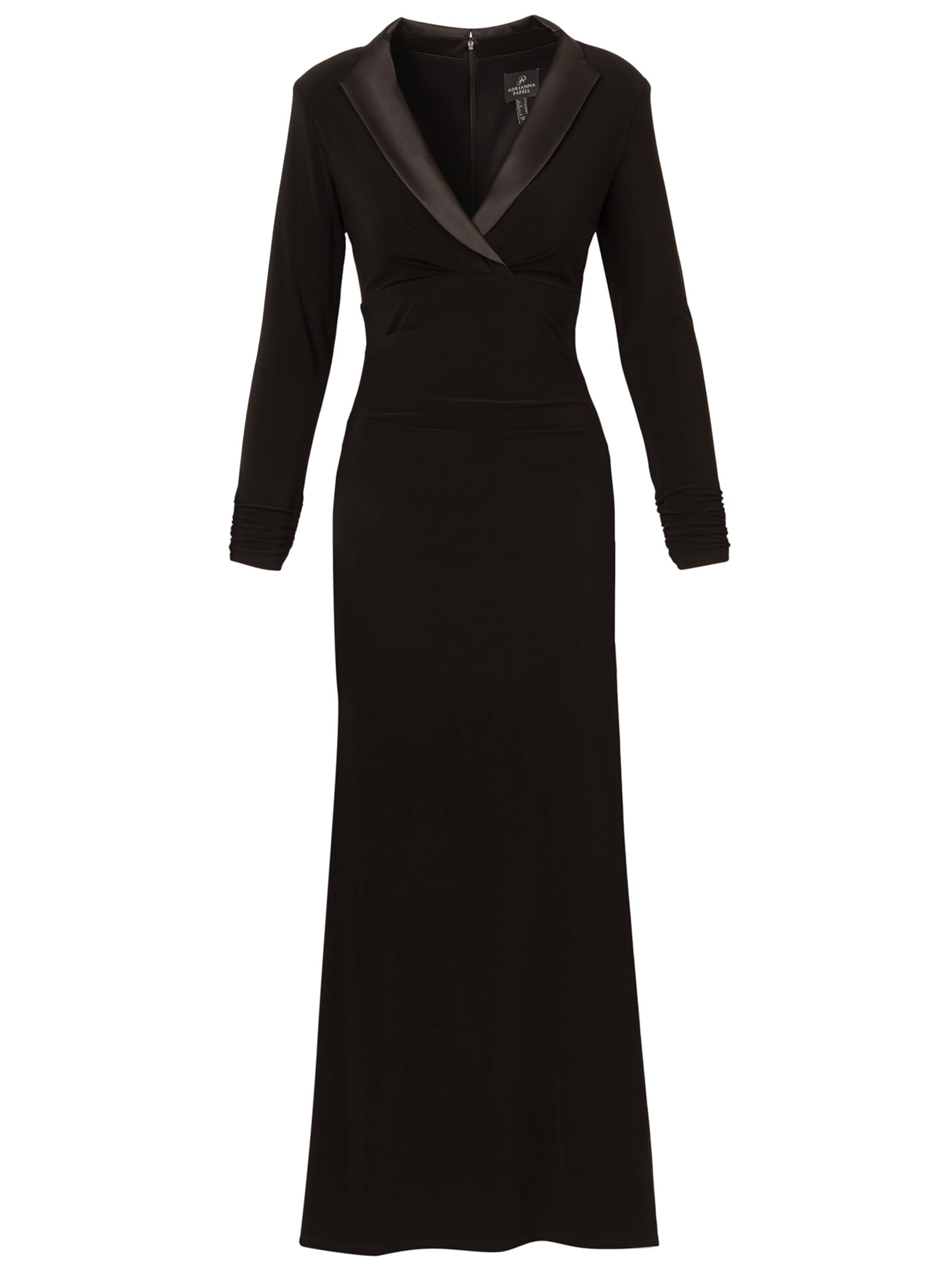 Adrianna Papell Avondjurk in Zwart: voorkant