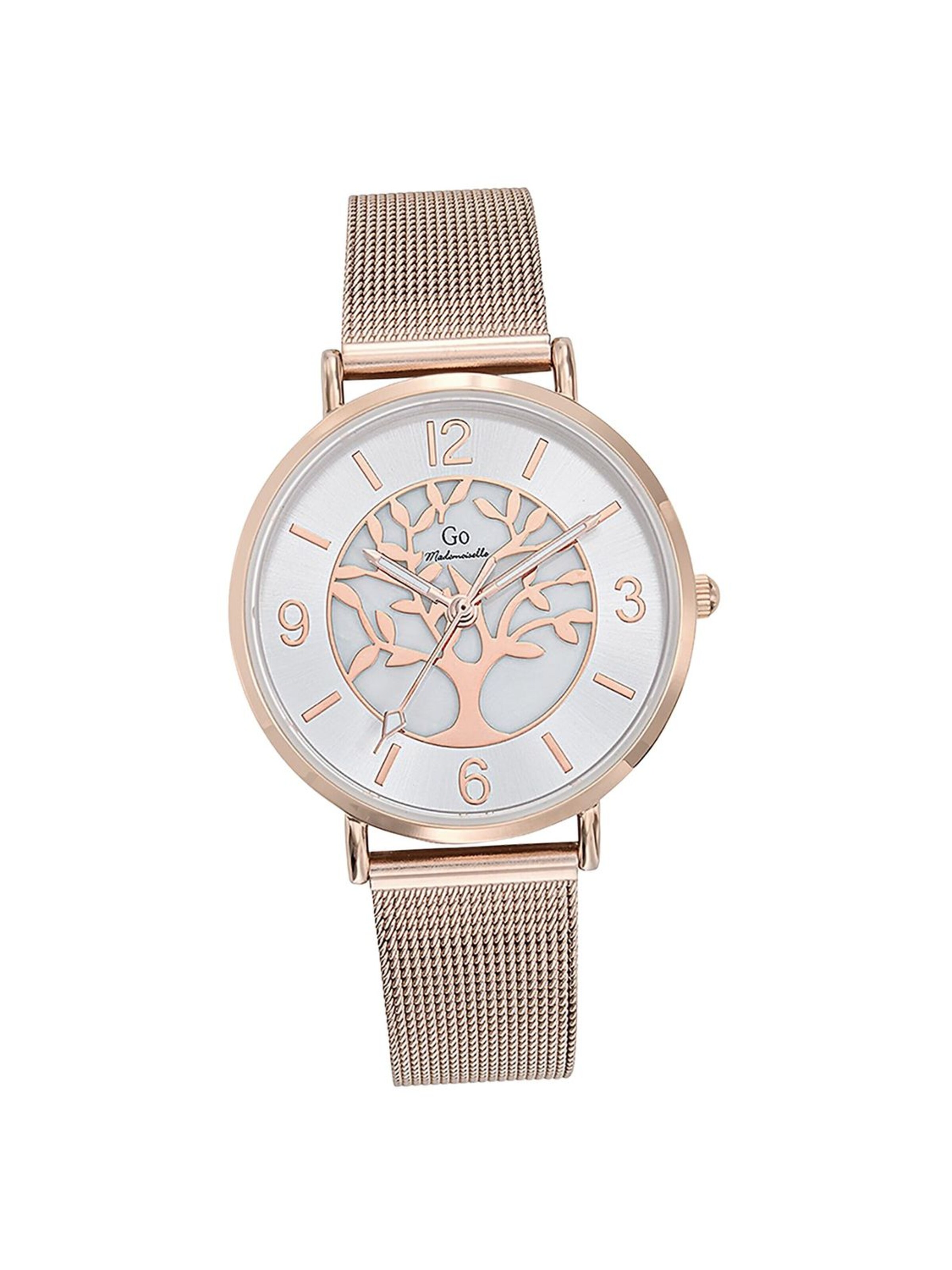 GO GirlOnly - Reloj analógico en oro: frente