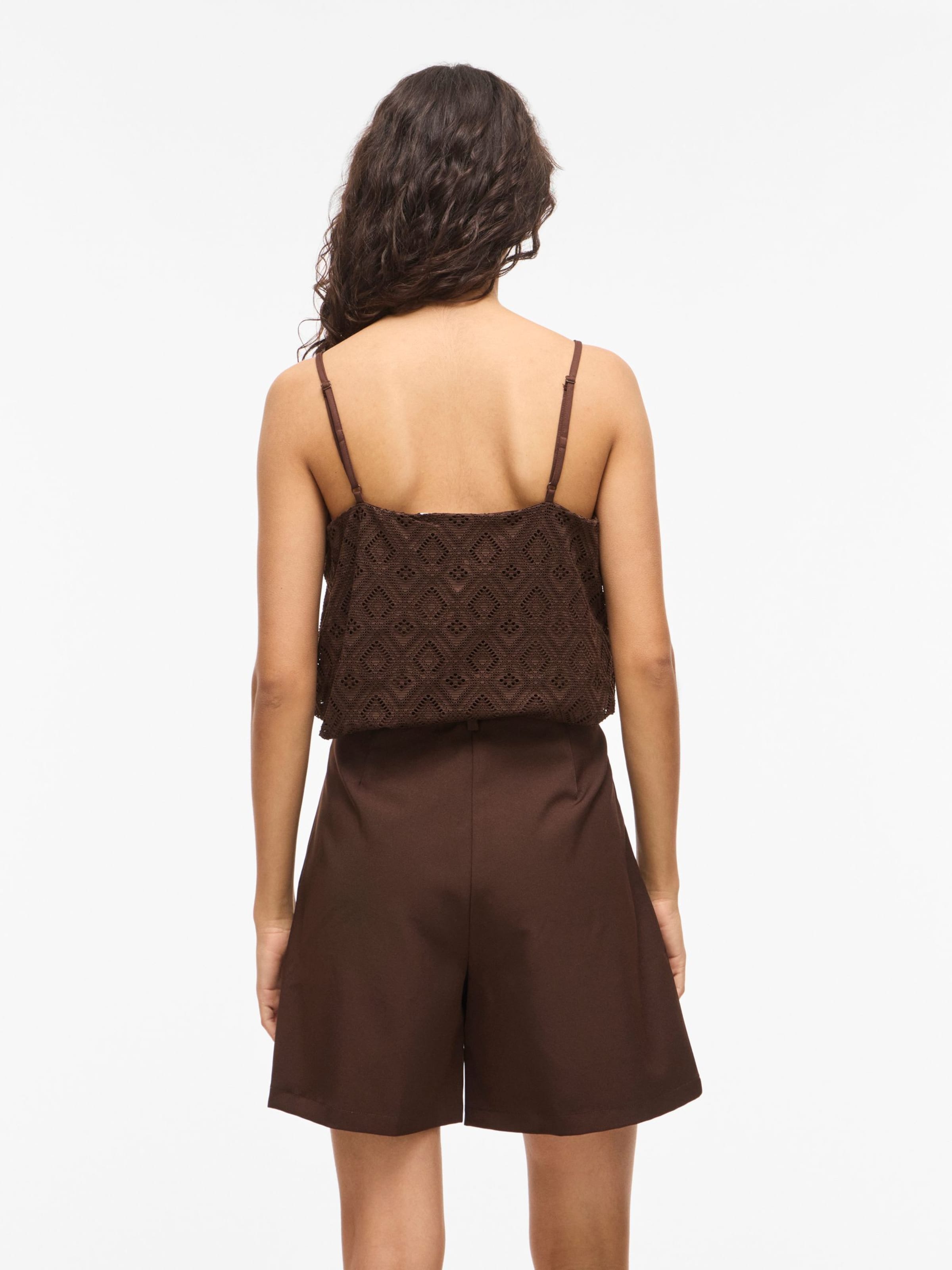 VILA Top 'VINUSA' in Brown