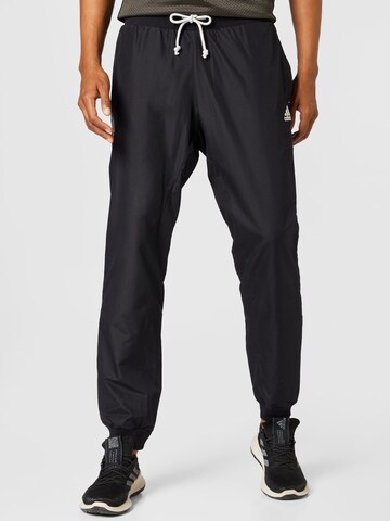 ADIDAS SPORTSWEAR Tapered Workout Pants 'Dame 8 Foundation' in Black: front