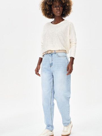 Blue Shadow Bluse‌‌‌‌‌ in Beige