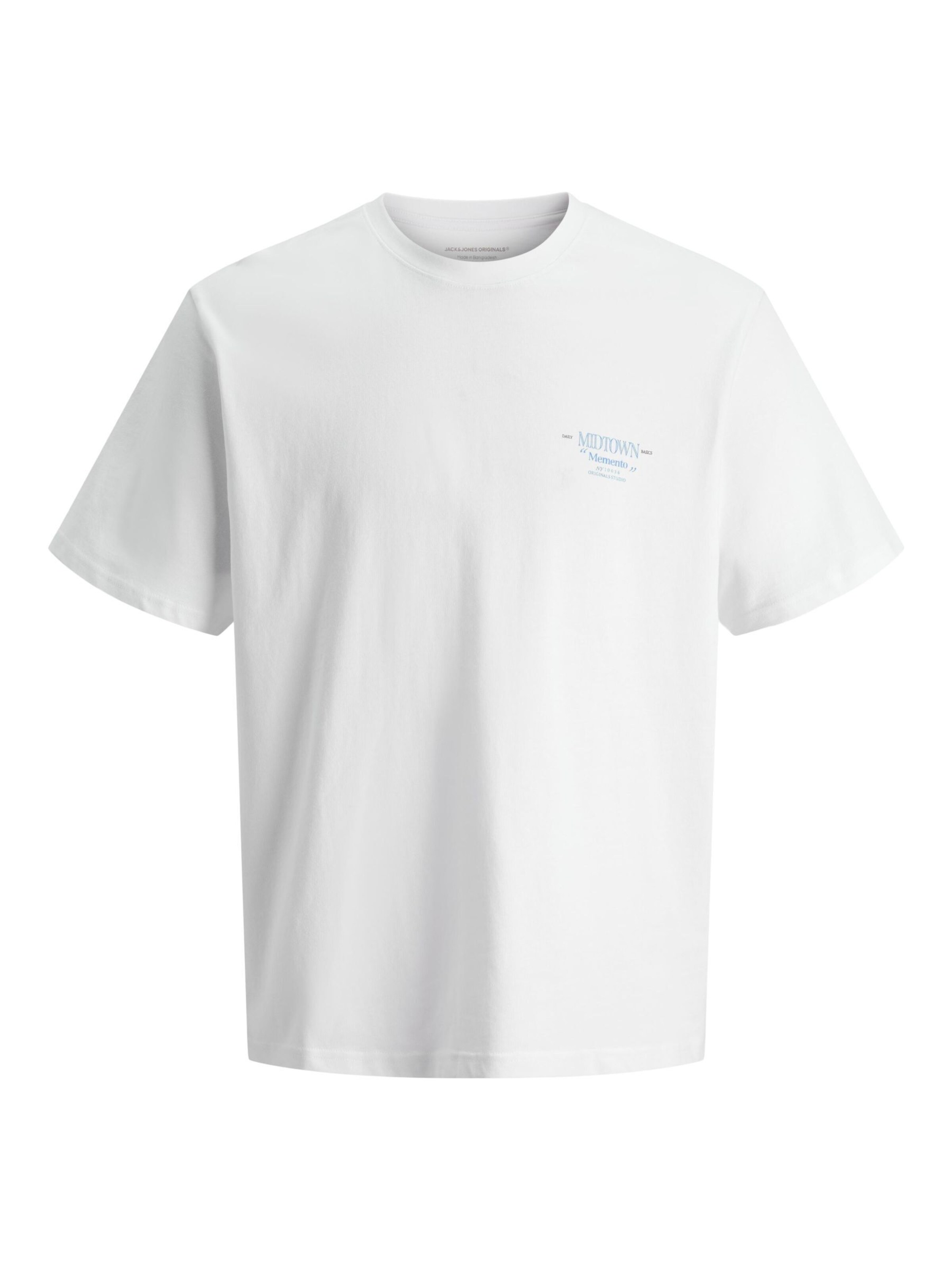 JACK & JONES Shirt in de kleur Lichtblauw / Donkerbruin / Goudgeel / Wit, Productweergave