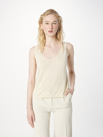 VERO MODA Knitted top 'FREDERIKKE' in Beige: front