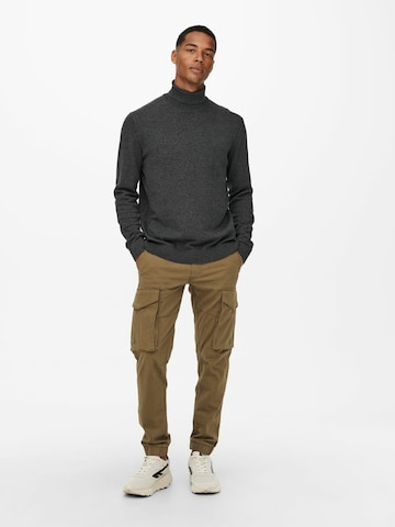 Only & Sons - Tapered Pantalón cargo 'Kim' en verde