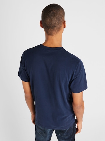 T-Shirt 'ROBBIE' SELECTED HOMME en bleu