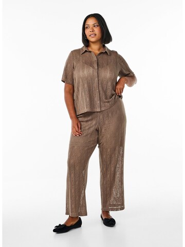 Regular Pantalon 'VJady' Zizzi en marron