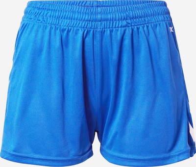 Hummel Pantalon de sport en bleu / blanc, Vue avec produit