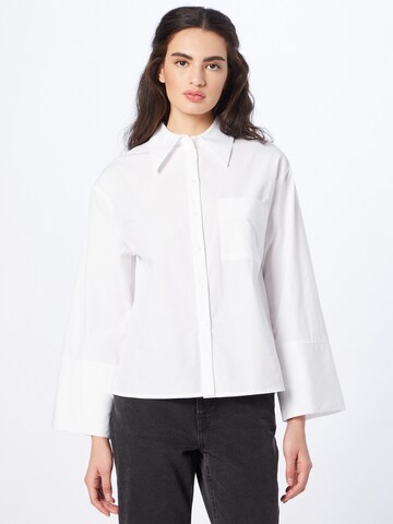 Aligne Bluse 'Farah' i hvid: forside