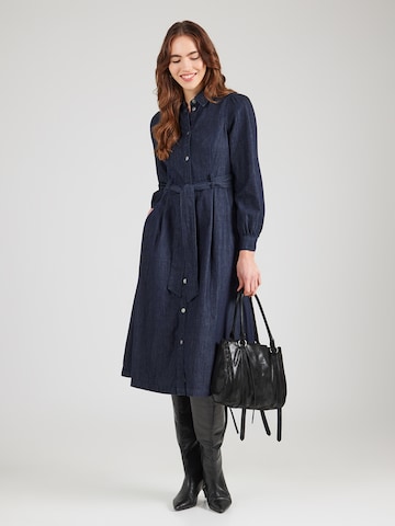 MORE & MORE Shirt dress in Blue: front