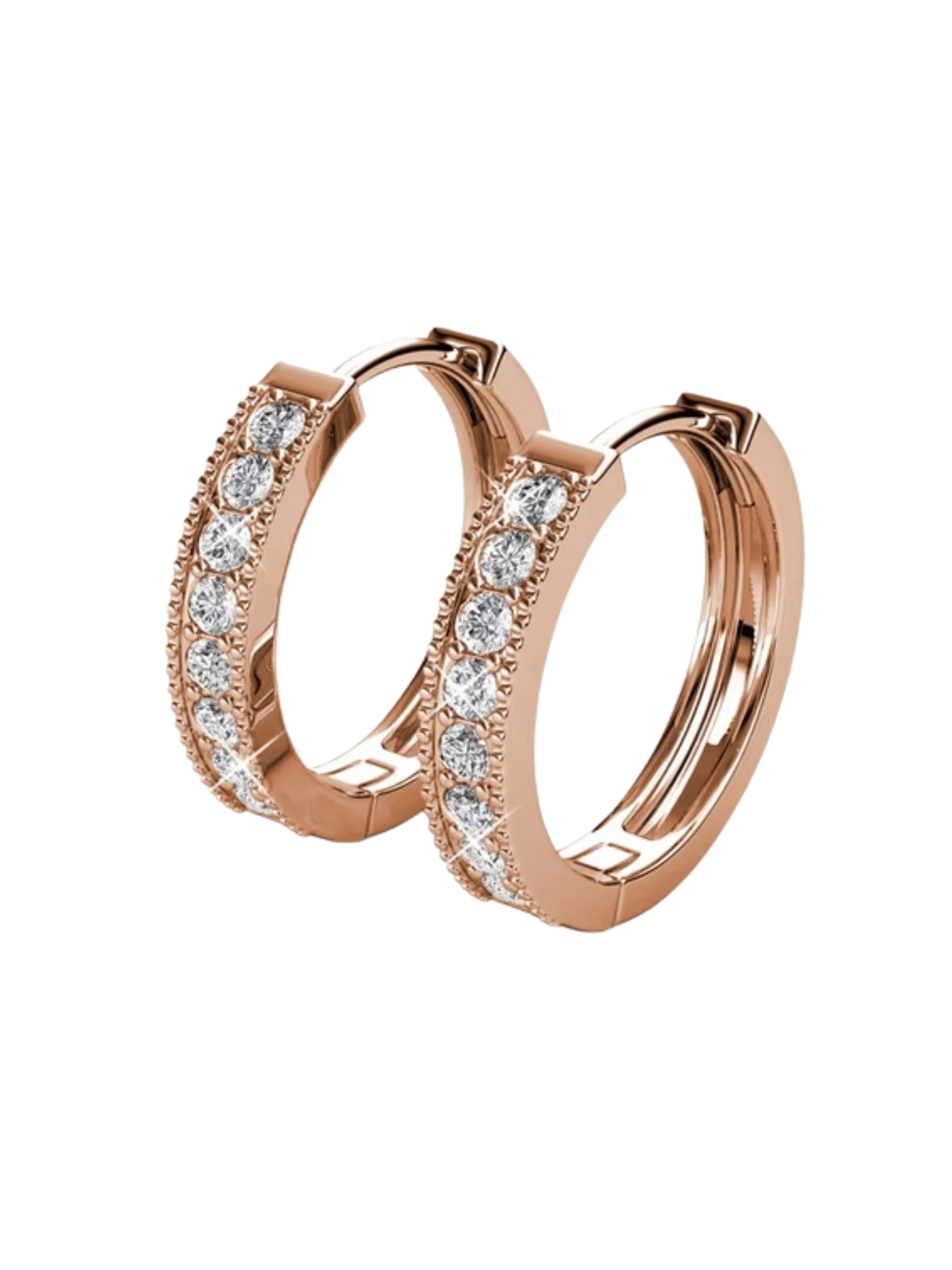 ROUGEMONT Jewellery Earrings 'Zirkonia Creolen Ohrringe 1,5cm' in Gold: front