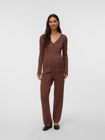 Vero Moda Maternity Πλεκτή ζακέτα 'VMMWILLOW' σε καφέ