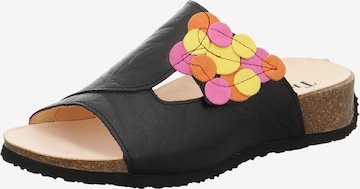 THINK! Mules 'Mizzi' in Black: front