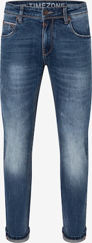 TIMEZONE Slimfit Jeans 'Scott' in Blauw: voorkant