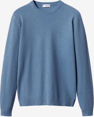 MANGO MAN Sweater 'Antigua' in Blue: front