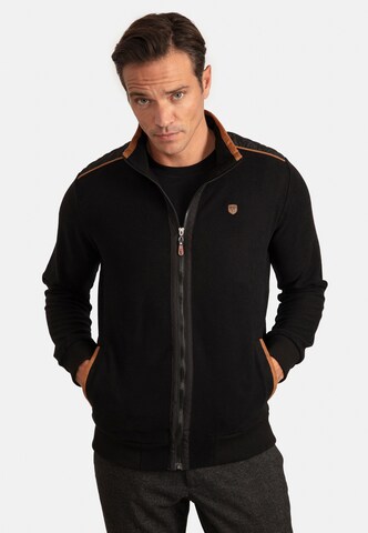 Sir Raymond Tailor Sweatjacke 'Specter' in Schwarz: Vorderseite