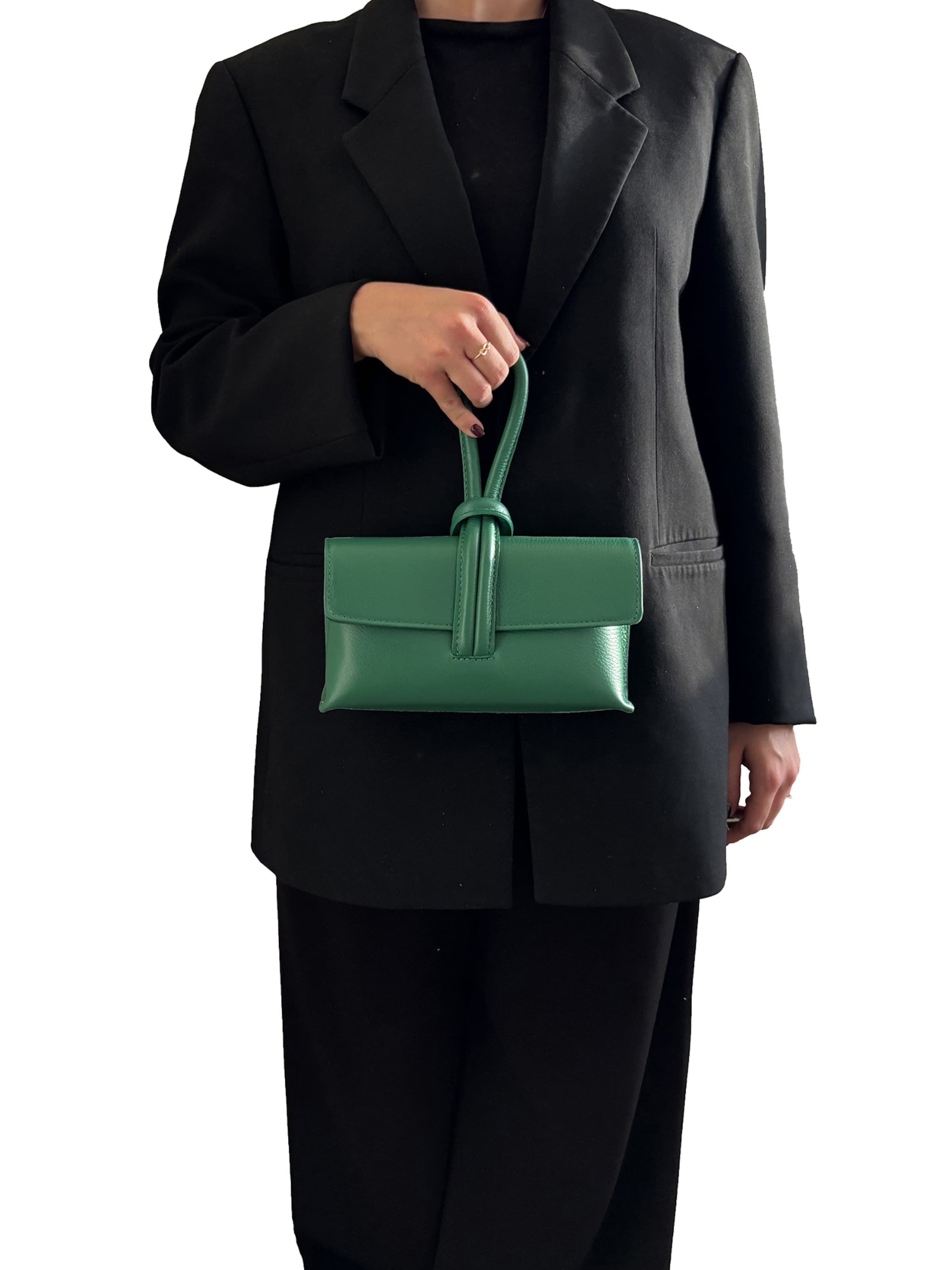 CHICCA BORSE Handtas in Groen: voorkant