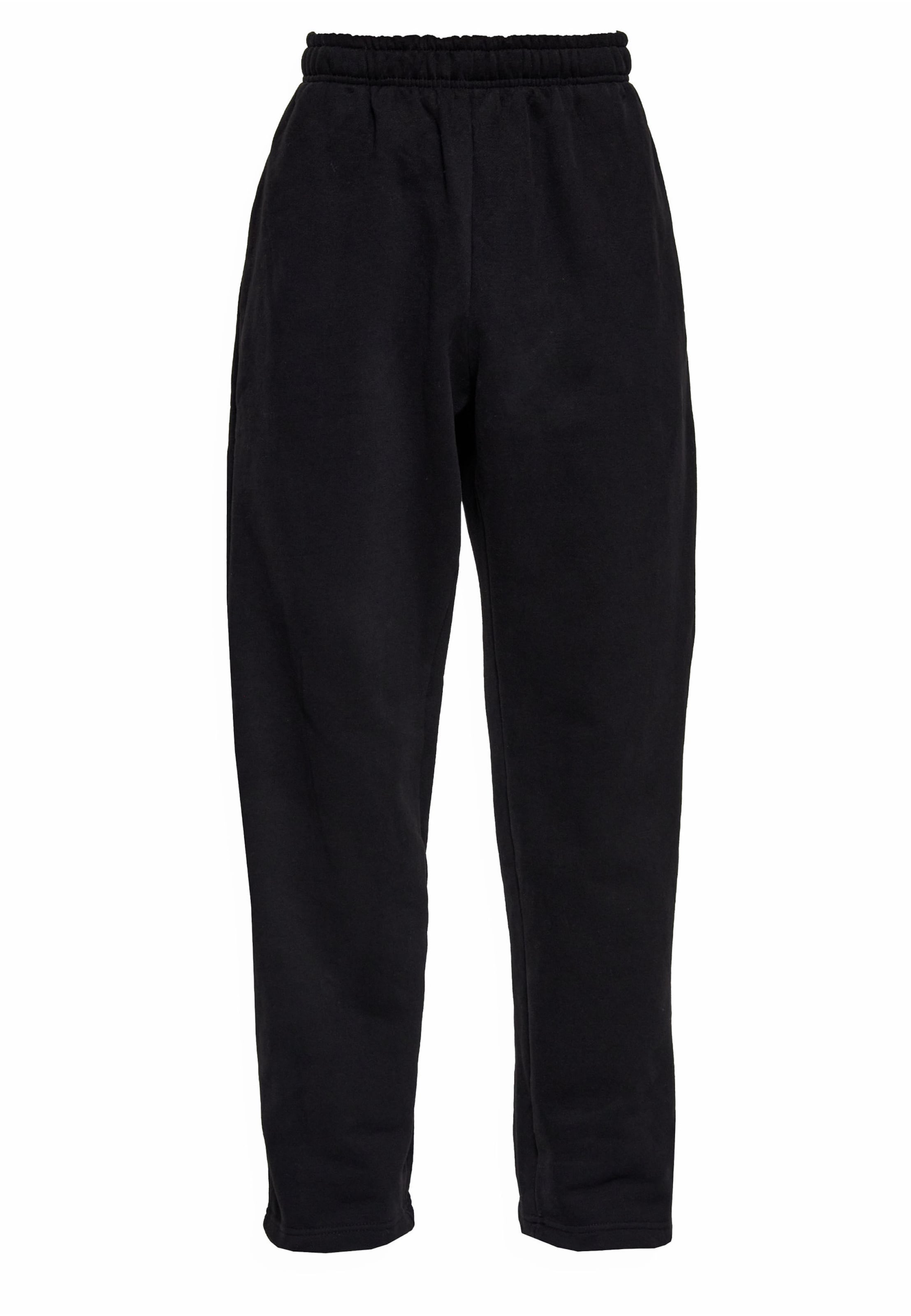 Dropsize Loose fit Pants 'Sleek' in Black: front