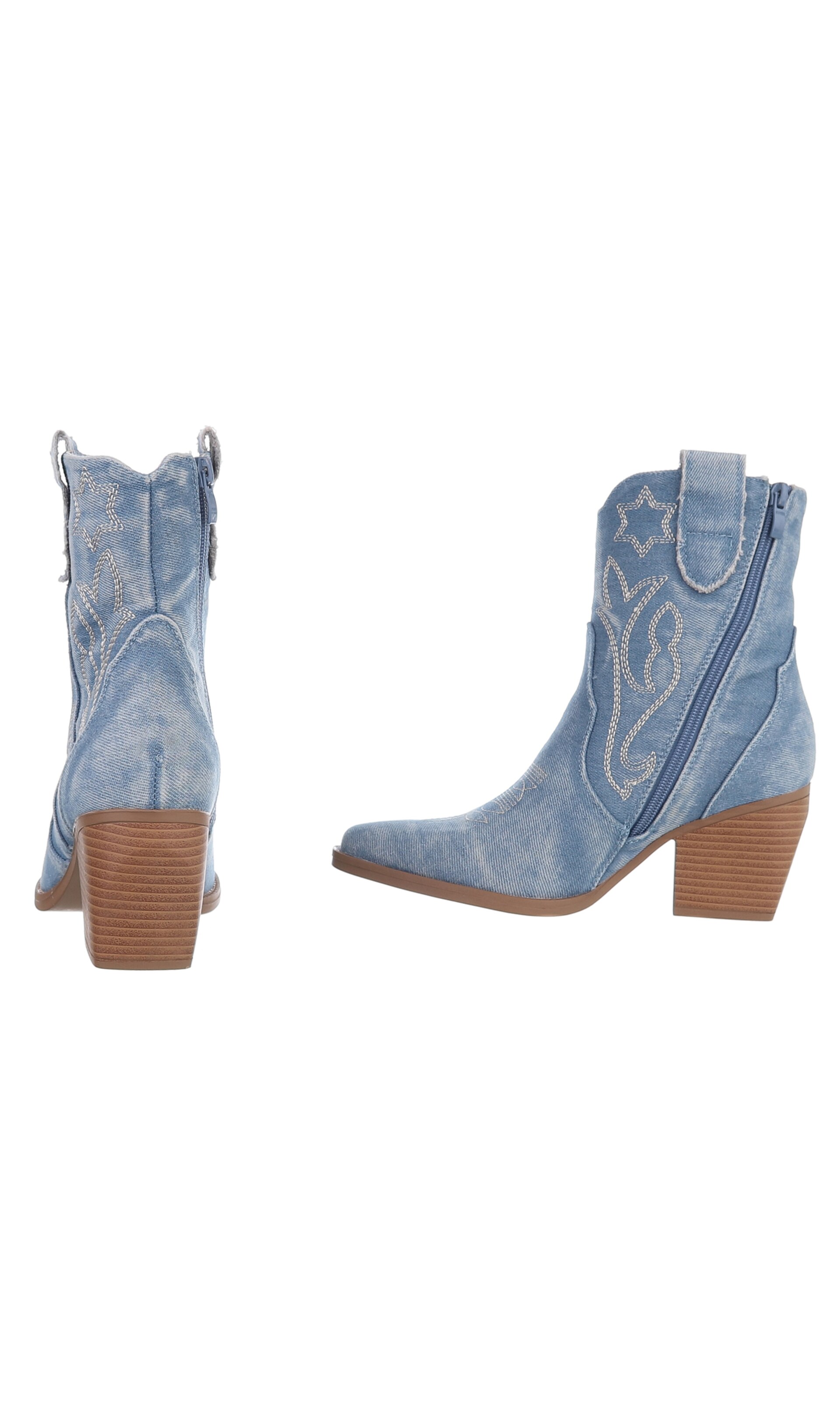 Ital-Design Cowboy Boots in Blue