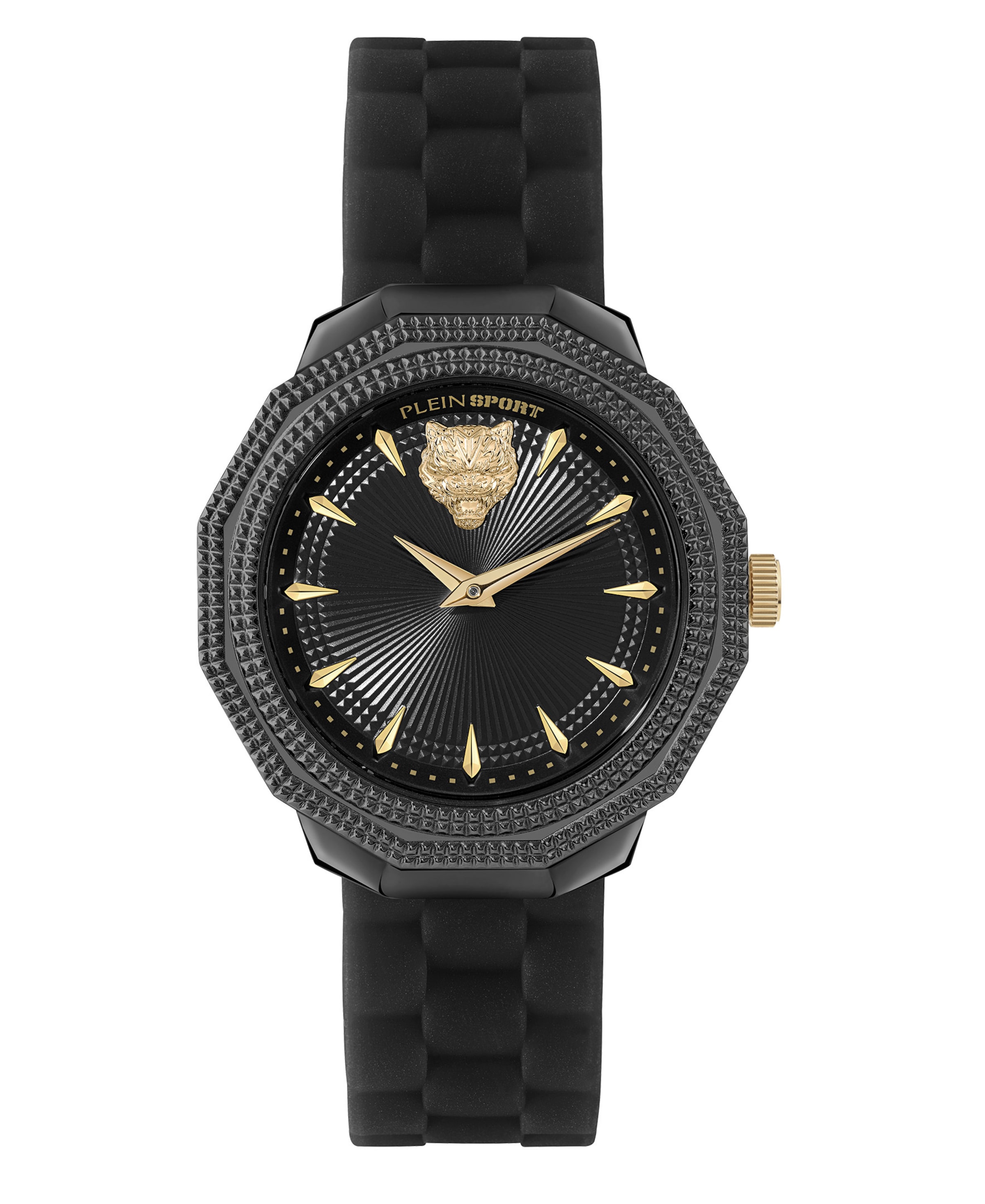 Plein Sport Analogt ur i sort: forside