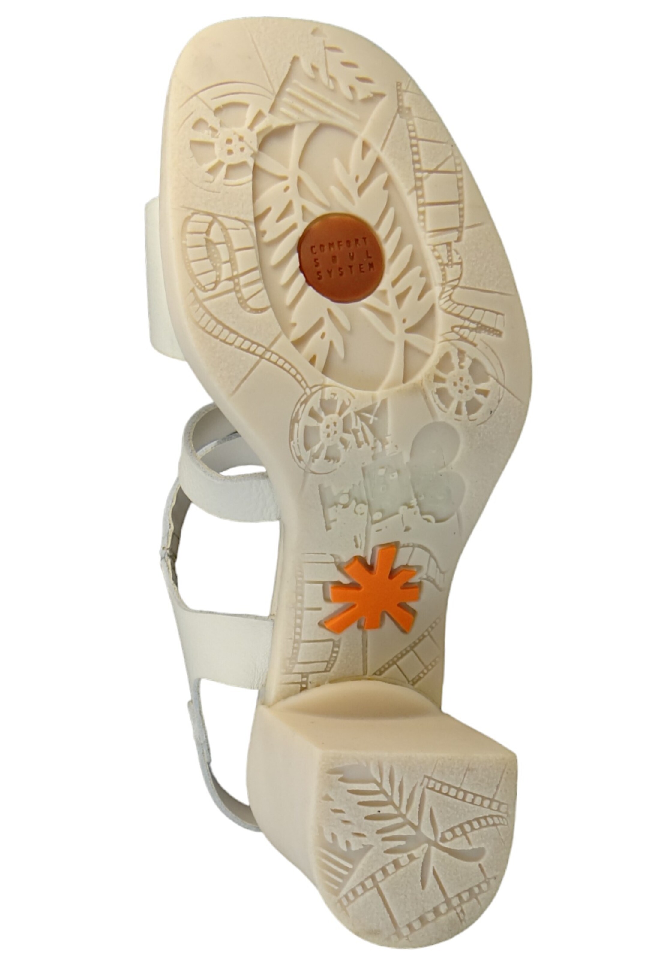 ART - Sandálias com tiras em branco