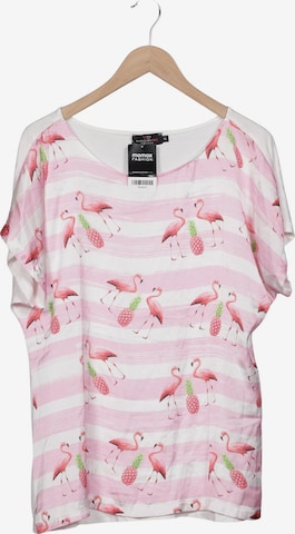 Zwillingsherz Bluse XL in Pink: Vorderseite