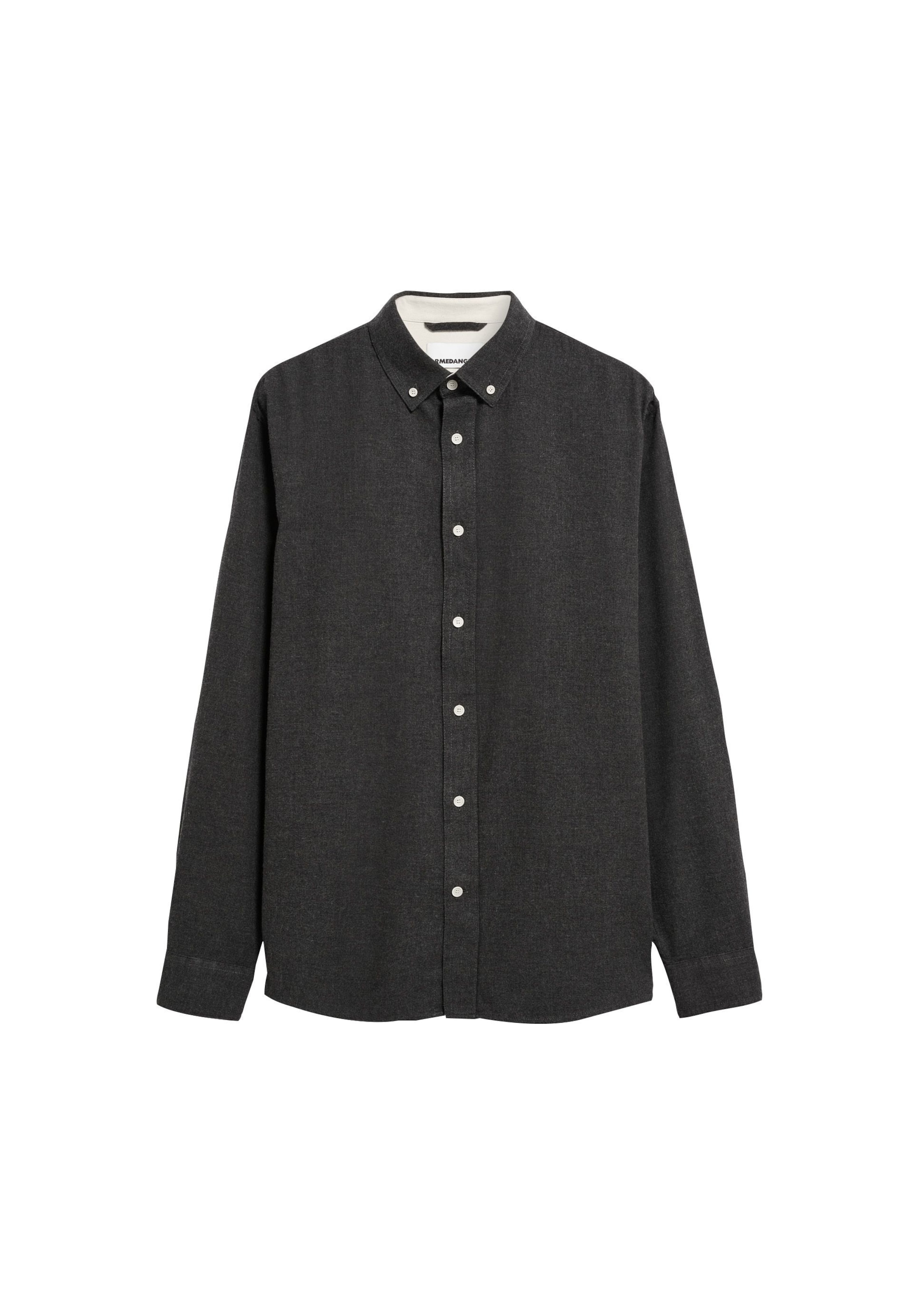 ARMEDANGELS Button Up Shirt in Grey: front