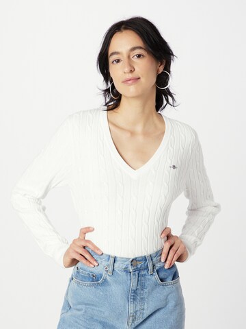 Pull-over GANT en blanc : devant