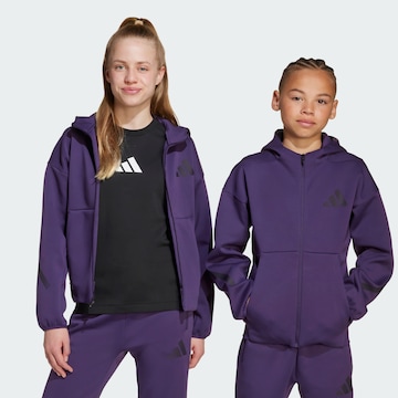 Veste de survêtement 'Z.N.E.' ADIDAS SPORTSWEAR en violet : devant