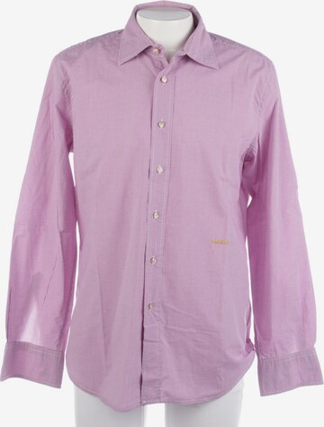 0039 Italy Button Up Shirt in XL in Pink: front