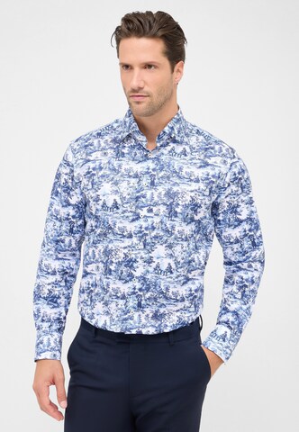ETERNA Regular fit Zakelijk overhemd in Blauw: voorkant