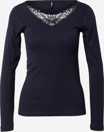 ONLY Shirt 'Kira' in Blauw: voorkant