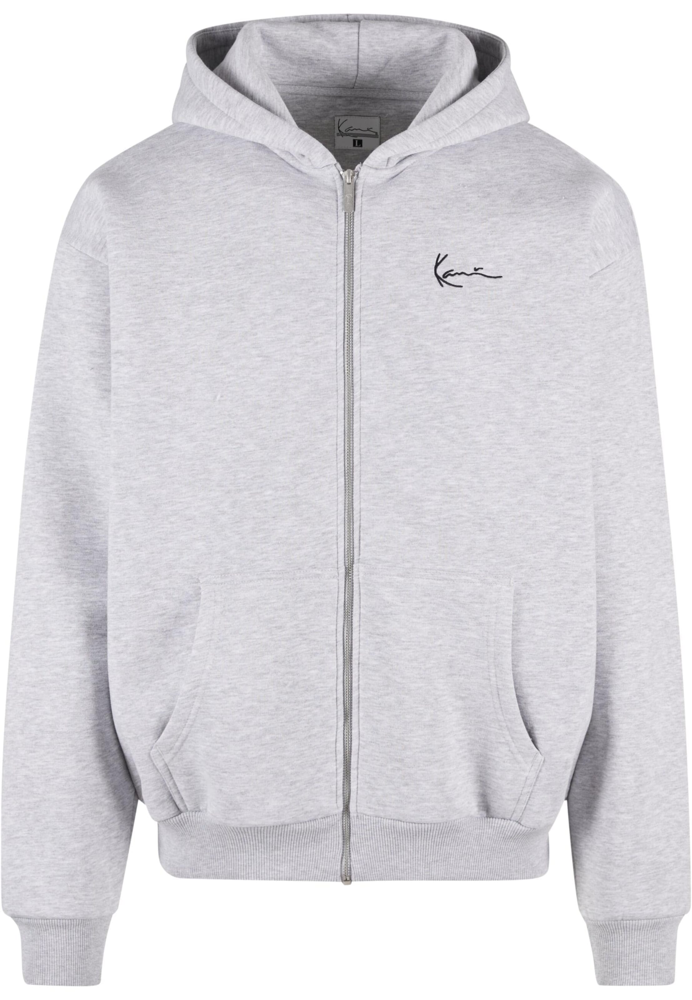 Veste de survêtement 'Essential' Karl Kani en gris : devant