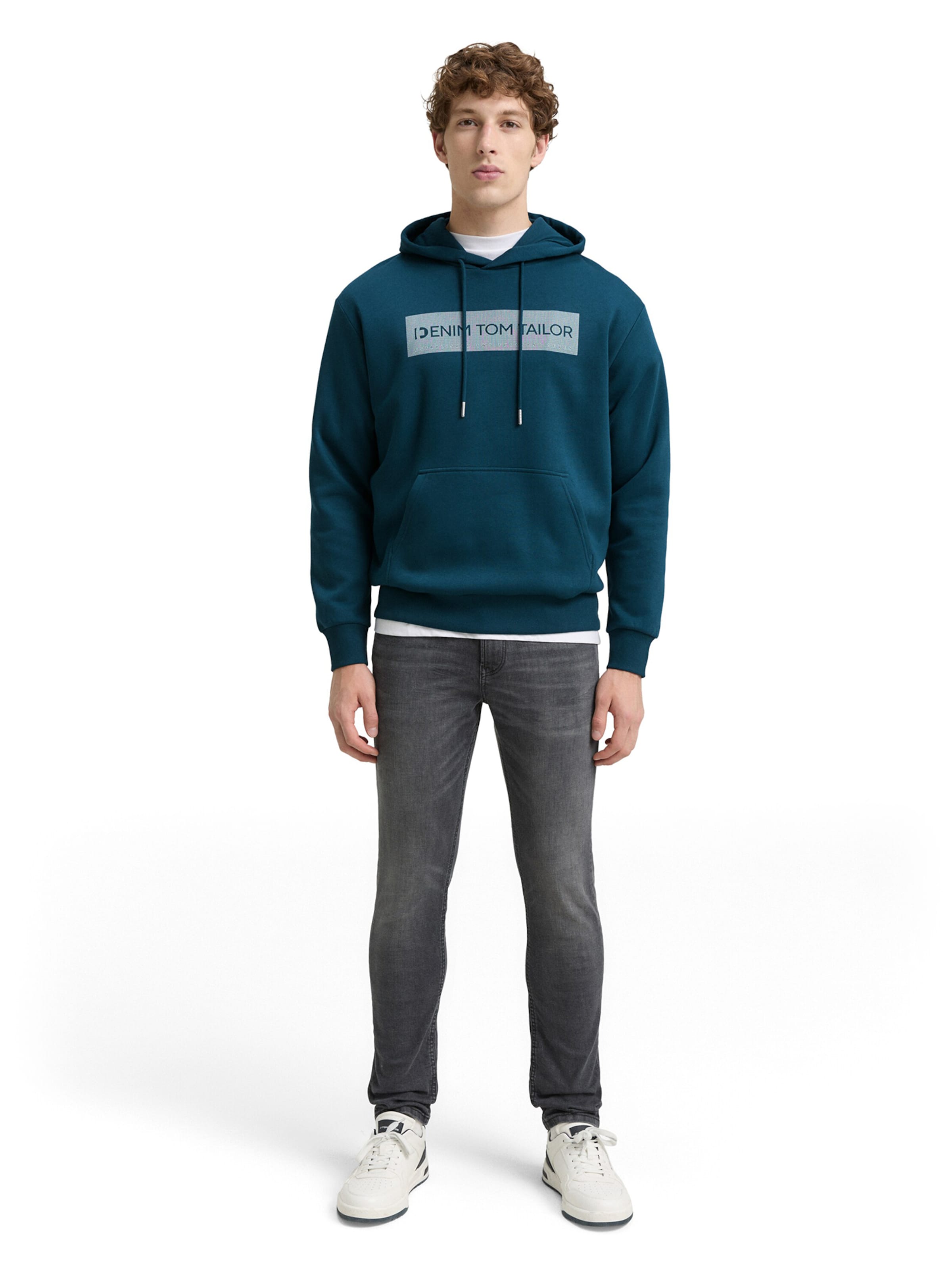 TOM TAILOR DENIM Sweatshirt in Green