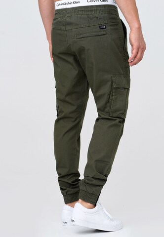 INDICODE JEANS Regular Cargo Pants 'Leonard' in Green